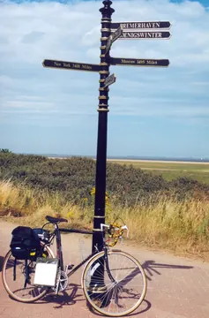 Poste indicador del meridiano de Greenwich junto a la costa de Cleethorpes